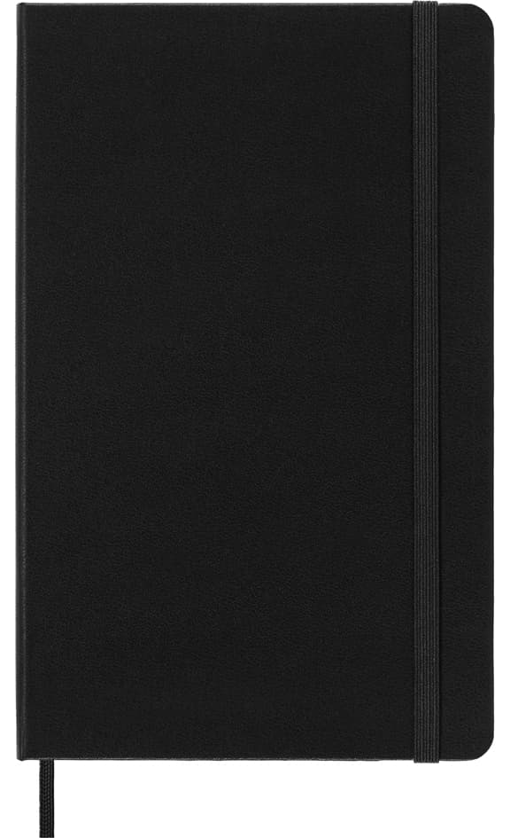 Moleskine Notizbuch, L/A5, Blanko, Hardcover, Schwarz
