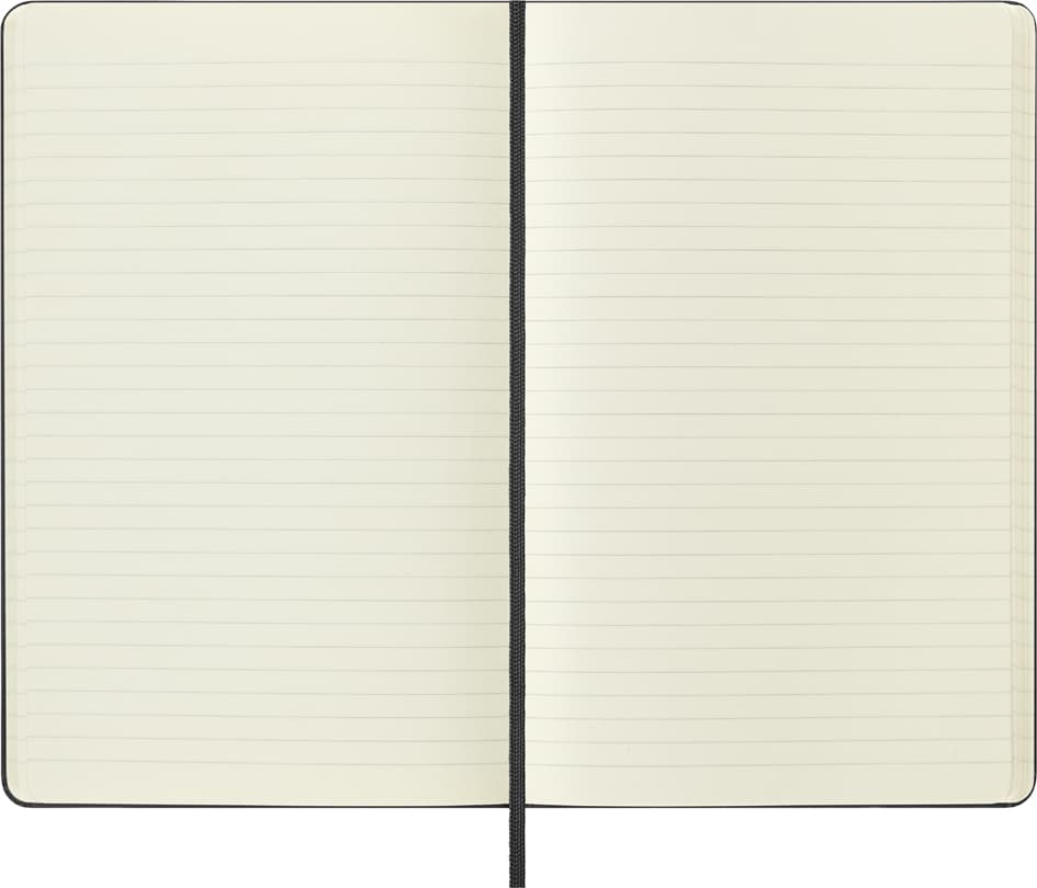 Moleskine Notizbuch, L/A5, Liniert, Hardcover, Schwarz