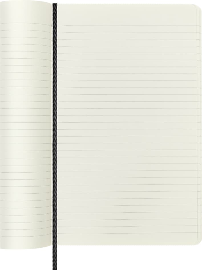 Moleskine Notizbuch, L/A5, Liniert, Softcover, Schwarz