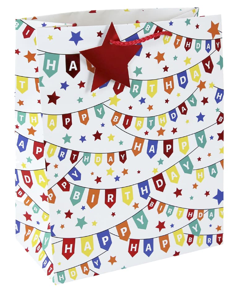 Clairefontaine Geschenktüte , Happy Birthday, , Klein