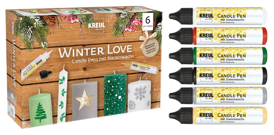 Kreul Candle Pen , Winter Love, , 6er-Set