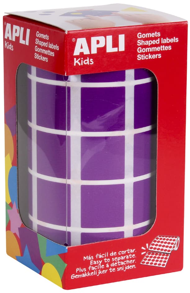Apli Kids Sticker Creative , Quadrat, , Auf Rolle, Lilas
