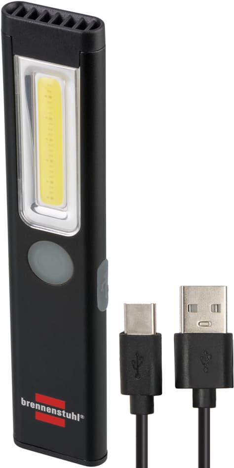 Brennenstuhl Led Akku-Handleuchte Pl 200 Ac, Schwarz/Grau