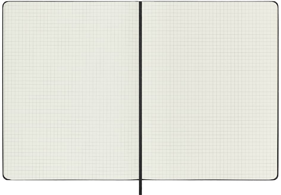 Moleskine Notizbuch, Xl, Kariert, Hardcover, Schwarz