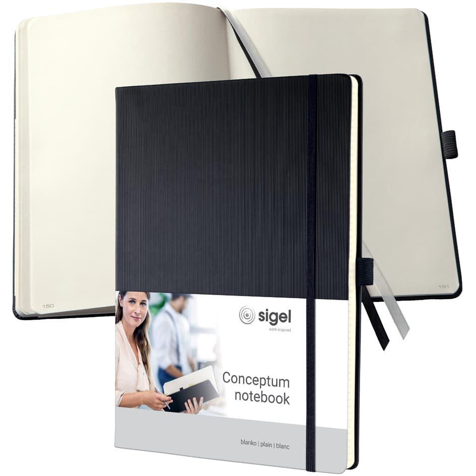 Sigel Notizbuch Conceptum, Din A4, Liniert, Beige