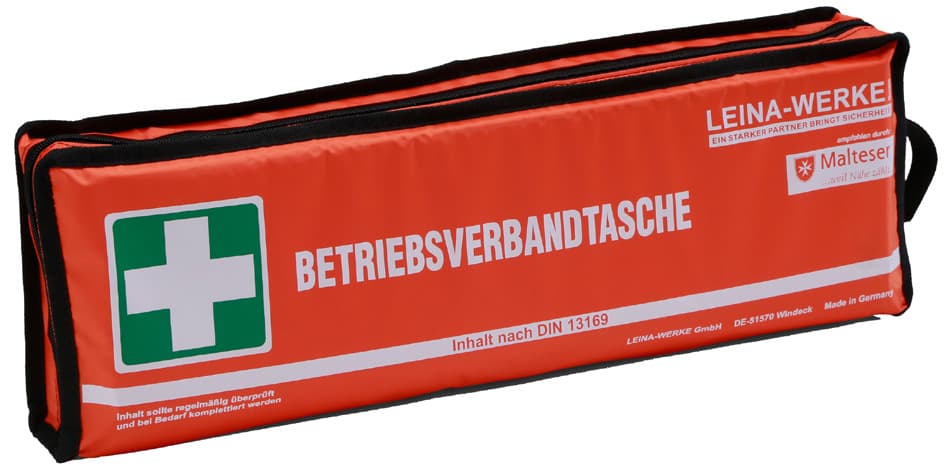 Leina Betriebsverbandtasche, Inhalt Din 13169, Orange