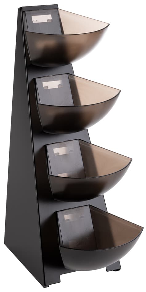 Aps Portionsspender Multi Rack, 4-Stufig, Edelstahl Schwarz