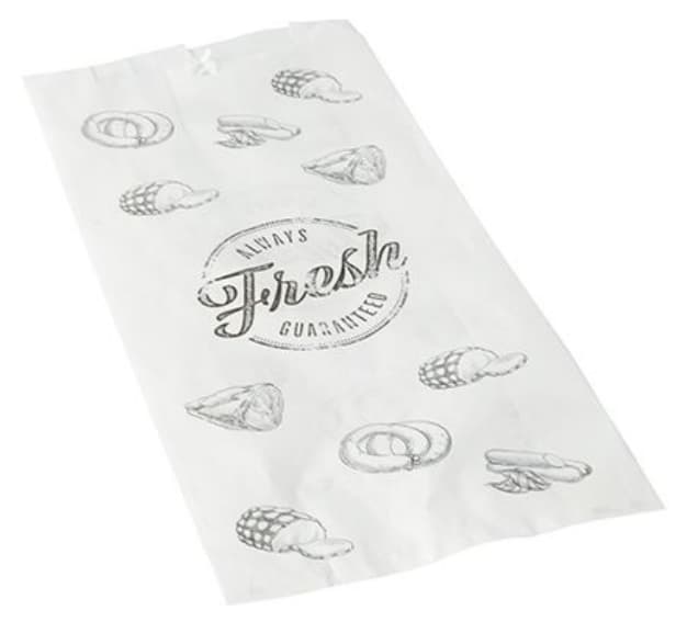Papstar Fleischerbeutel, Gefädelt, Weiß, Klein