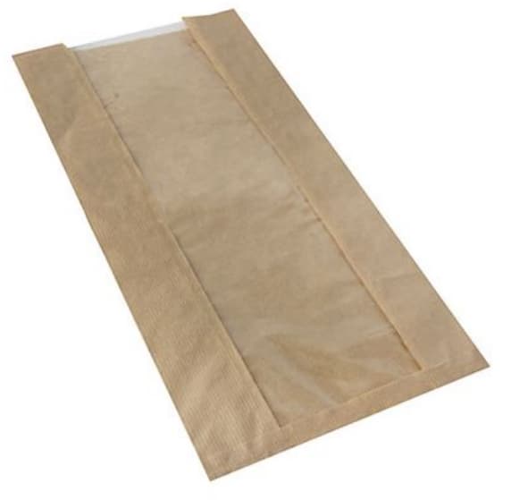 Papstar Sichtstreifenbeutel , Pure, , 180 X 215 Mm, Braun