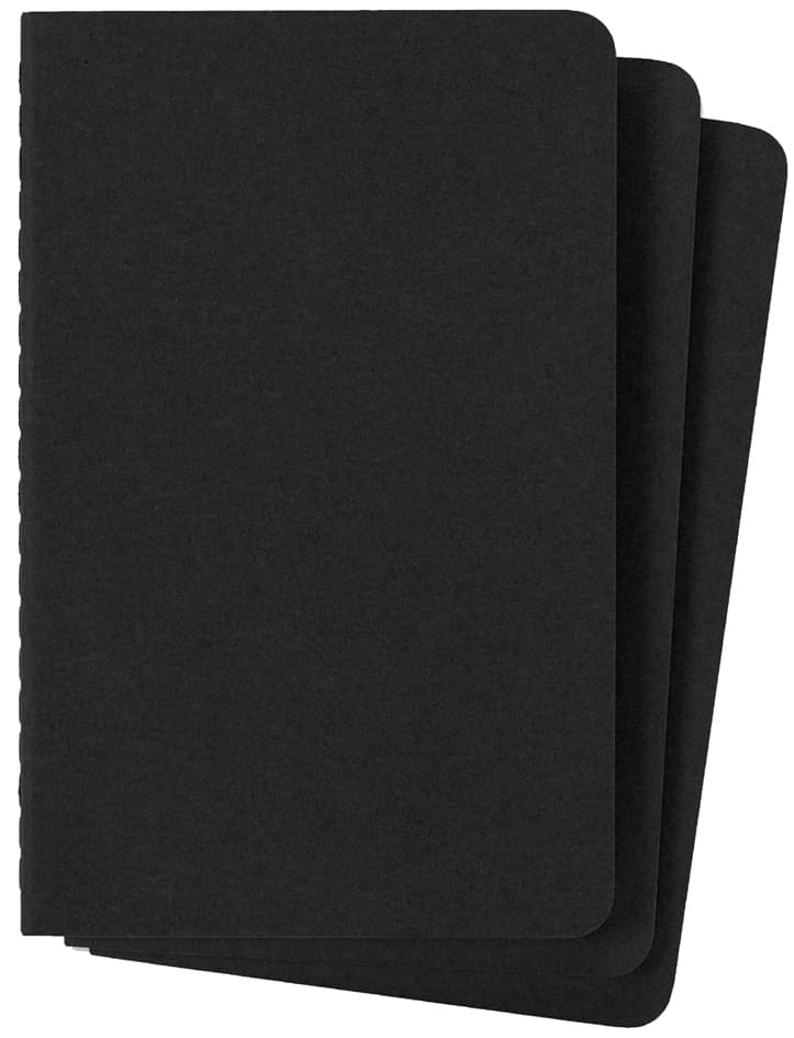 Moleskine Notizheft Cahier, P/A6, Blanko, Karton, Schwarz
