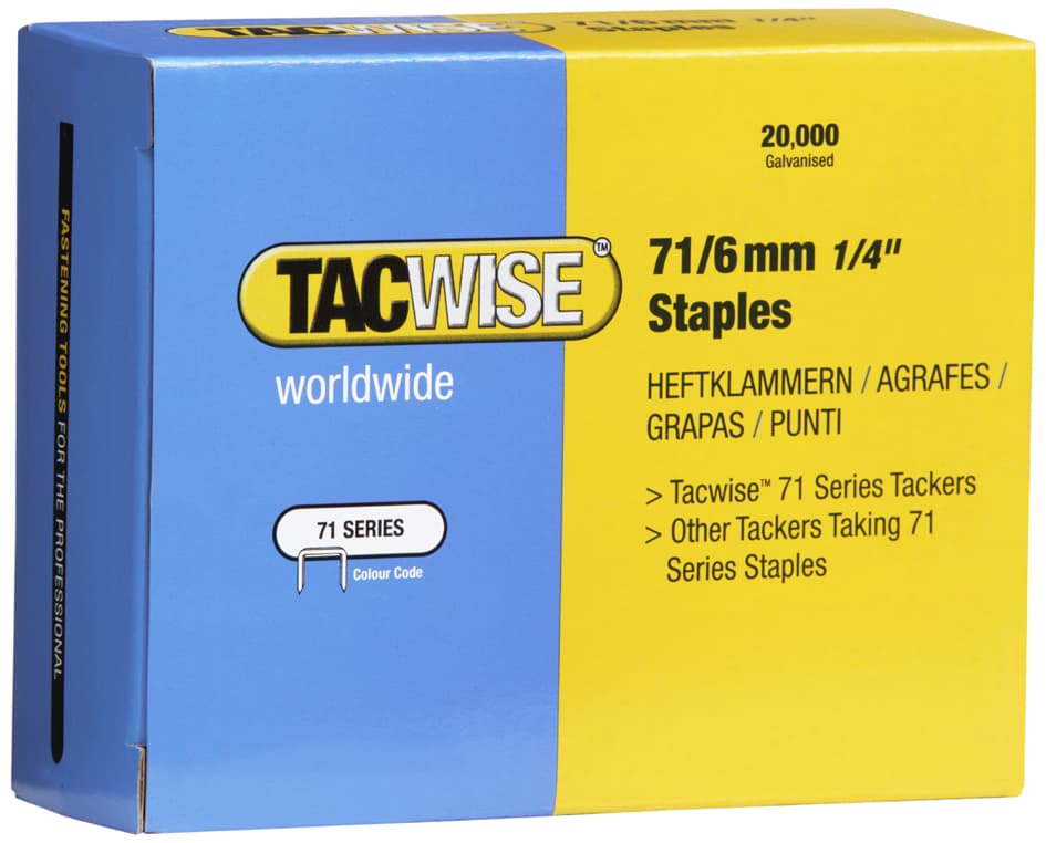 Tacwise Heftklammern 71/12 Mm Verzinkt, 20.000 Stück