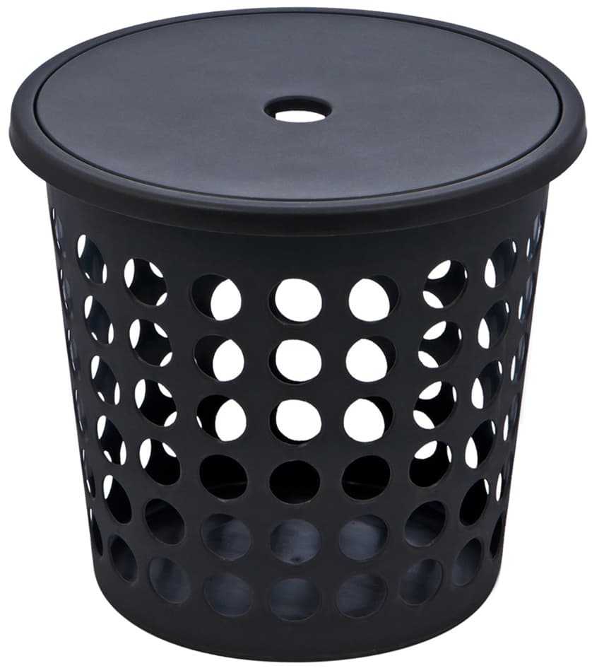 Plast Team Wäschesammler Springfield, 25 Liter, Rund, Weiß