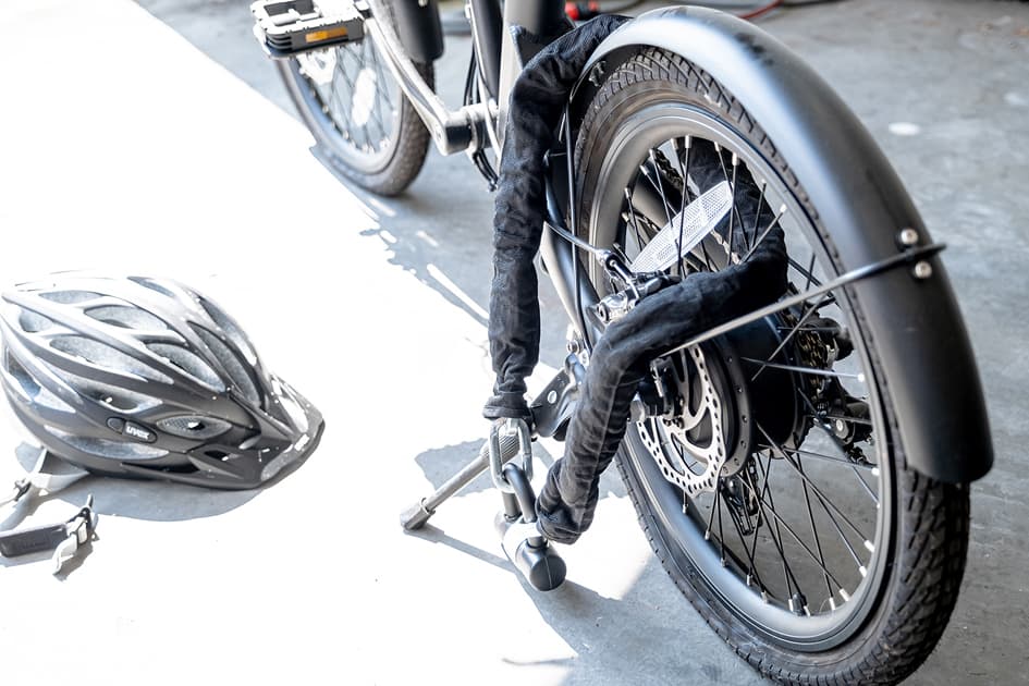 Brüder Mannesmann Ketten-Fahrradschloss, Länge: 1,2 M