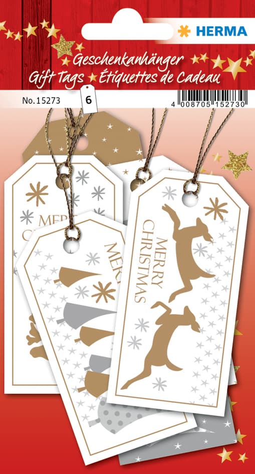 Herma Weihnachts-Geschenkanhänger , Merry Christmas,