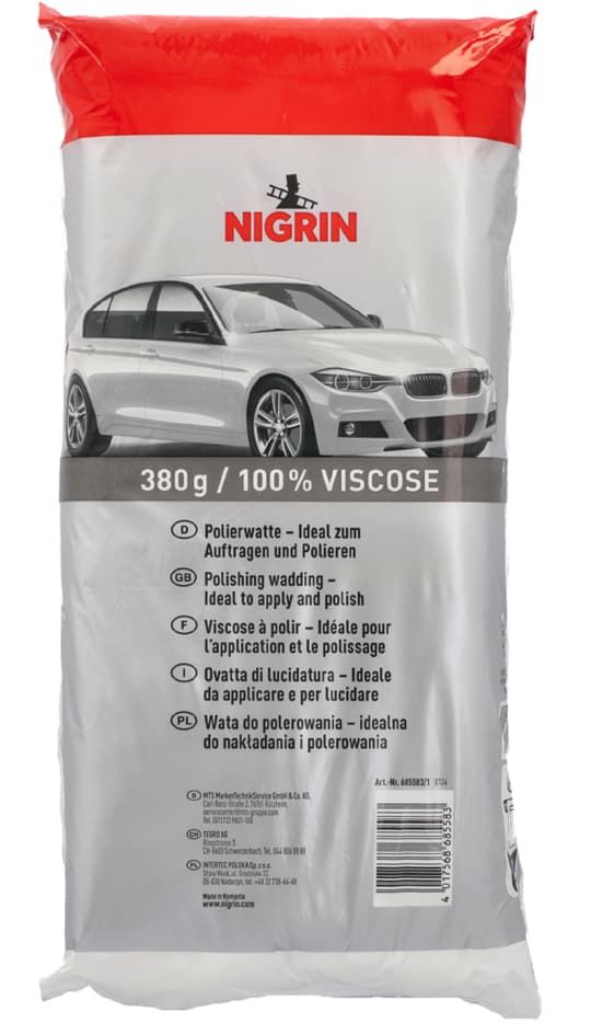 Nigrin Polierwatte, Zum Auftragen Und Polieren, 380 G