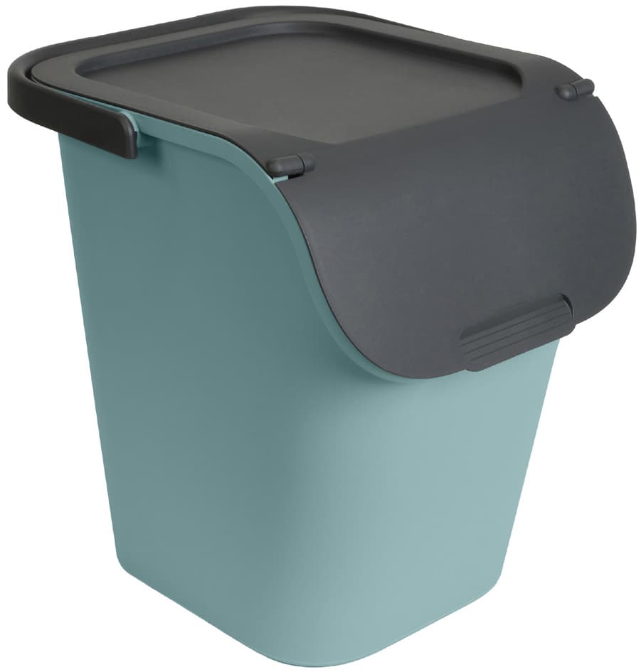 Eda Sortierbehälter Trihome, 40 Liter, Zementgrau/Anthrazit