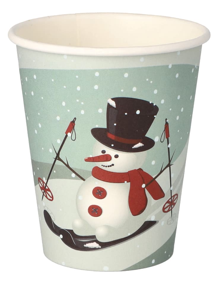 Starpak Papp-Trinkbecher , Snowman, , 0,2 L
