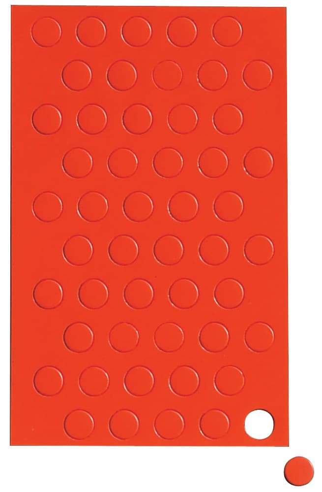Maul Magnetsymbol Kreis, Durchmesser: 10 Mm, Rot
