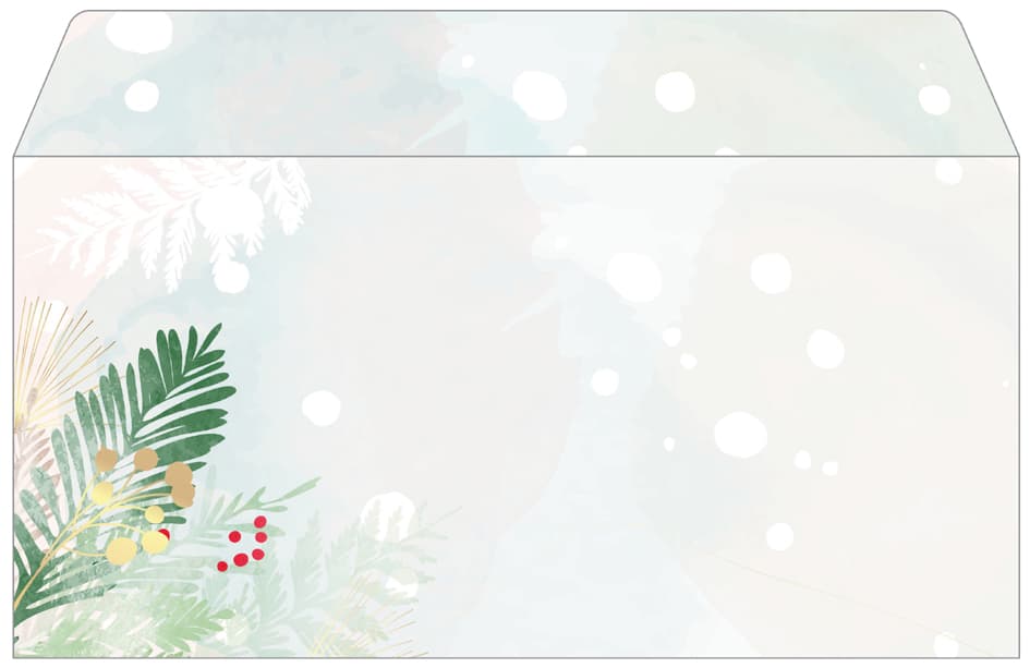 Sigel Weihnachts-Motiv-Umschlag , Christmas Forest Watercolor