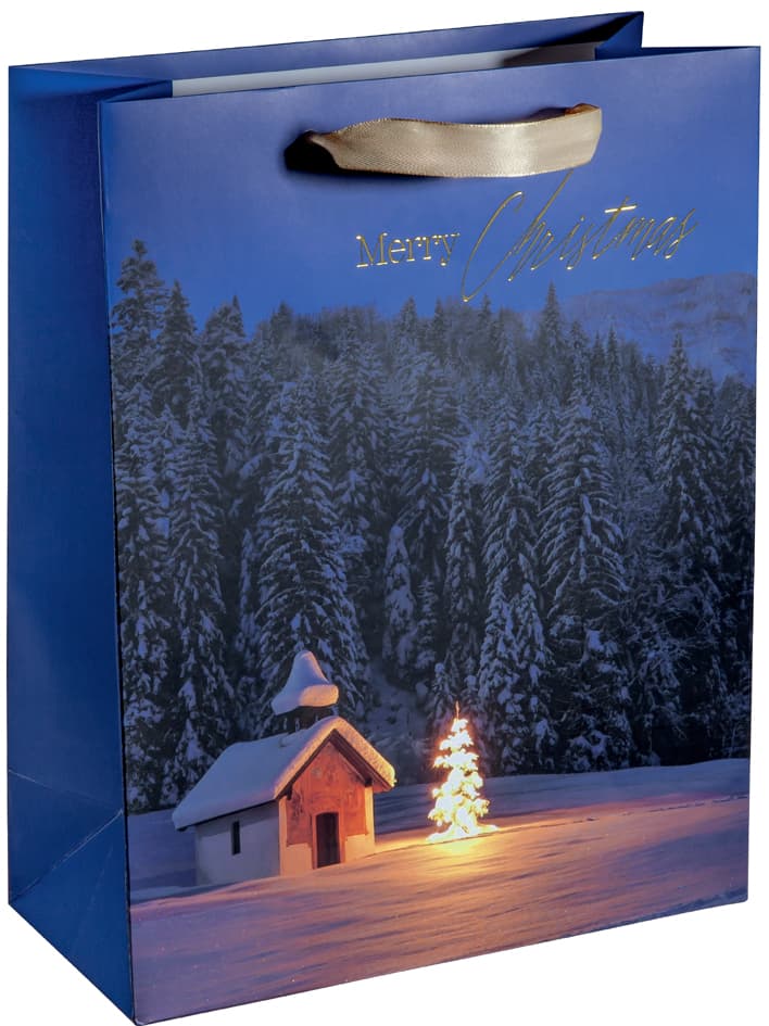 Sigel Weihnachts-Geschenktüte , Christmas Chapel, , Groß