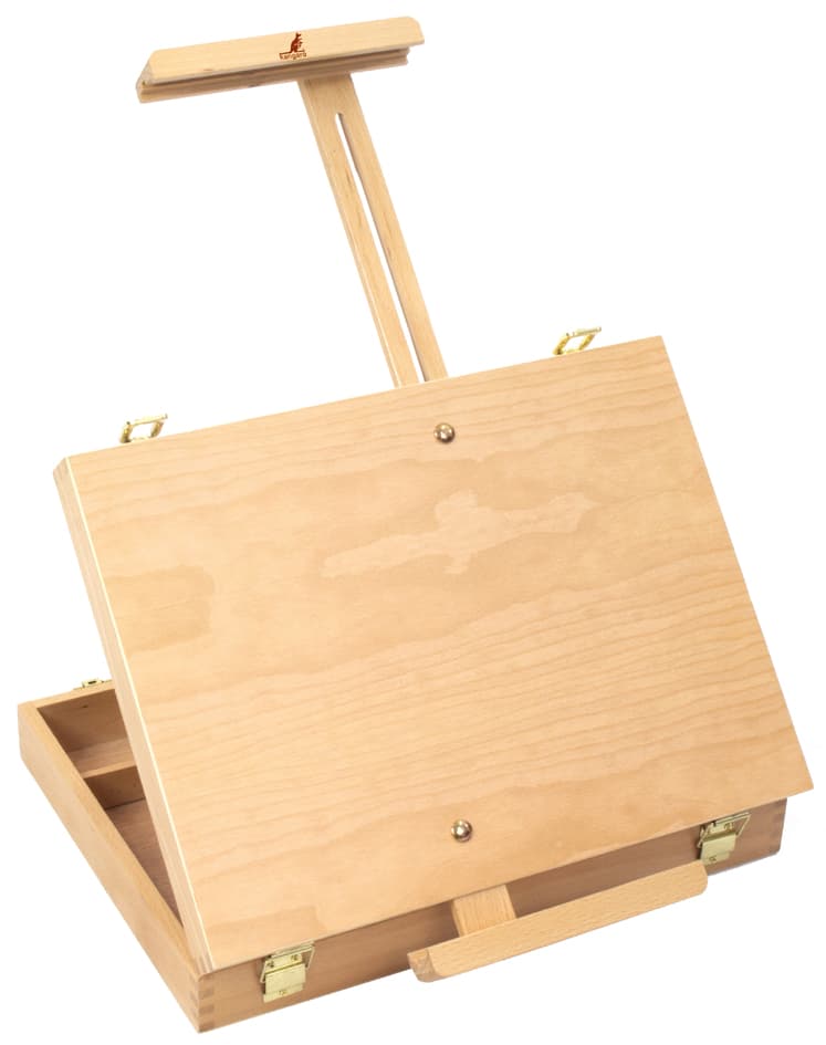 Kangaro Box-Staffelei, Buchenholz, Koffer Inkl. Griff