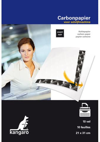 Kangaro Kohlepapier, Din A4+, 100 Blatt, Schwarz