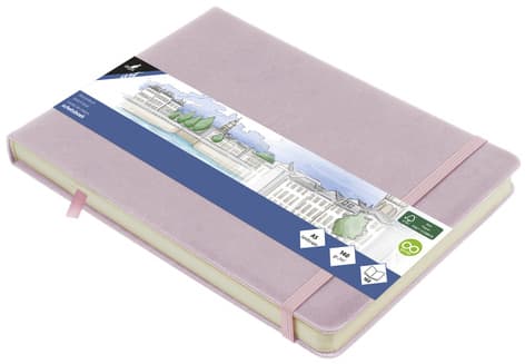 Kangaro Skizzenbuch, Pu-Hardcover, Din A5 Quer, Flieder