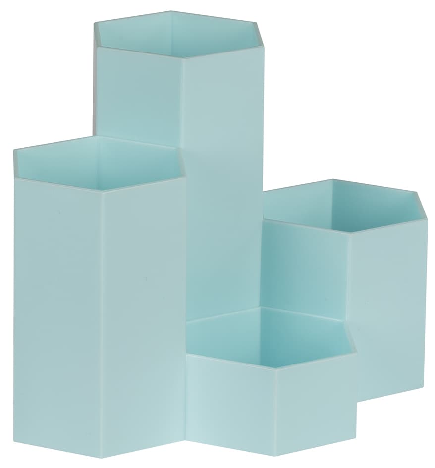 Wedo Multiköcher Honeycomb, 4 Fächer, Pp, Türkis