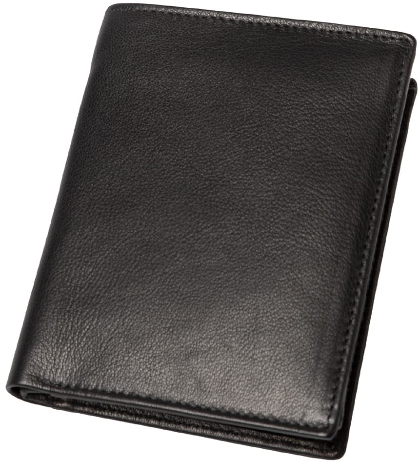 Alassio Geldbörse, Im Hochformat, Aus Leder, Schwarz