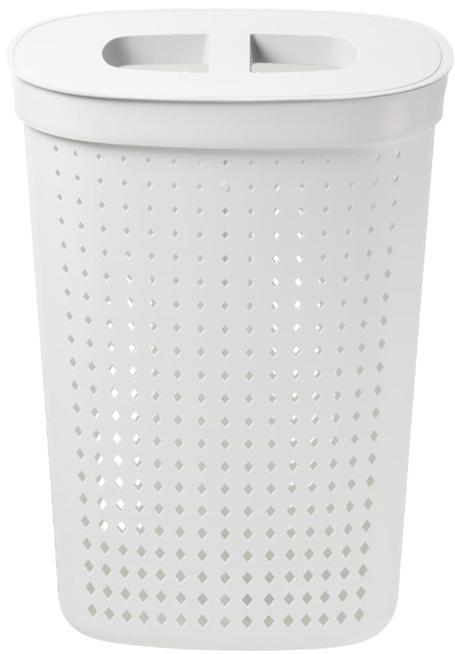 Nhg Wäschesammler Seoul, 60,8 Liter, Oval, Weiß