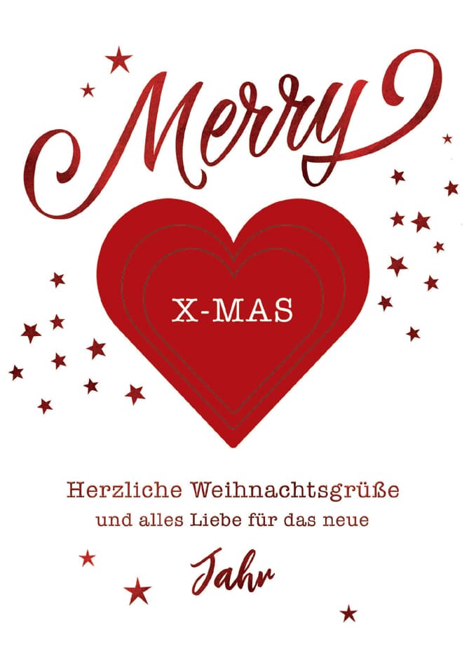 Cactus Weihnachtskarte , Herz,