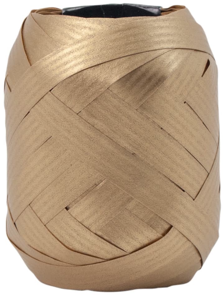 Cactus Ringelband-Eiknäuel, Packpapier, 15 M, Gold