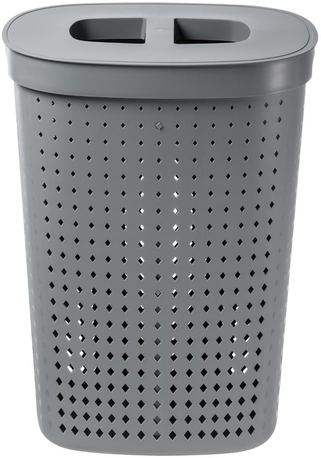 Nhg Wäschesammler Seoul, 60,8 Liter, Oval, Grau