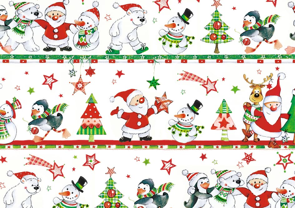 Susy Card Weihnachts-Geschenkpapier , Xmas Kids,