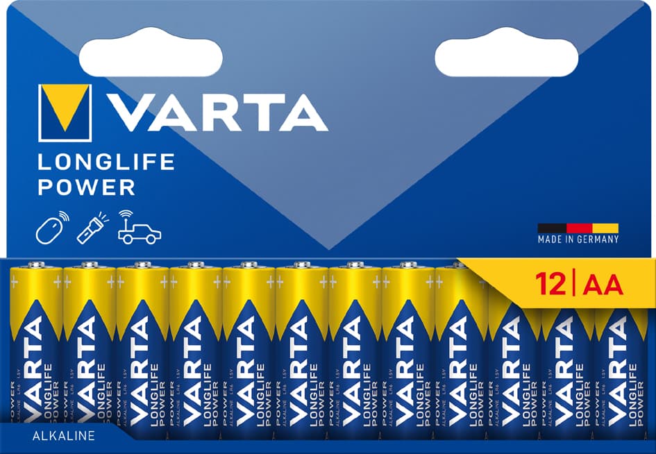 Varta Alkaline Batterie , Longlife Power, , Mignon Aa, 12er