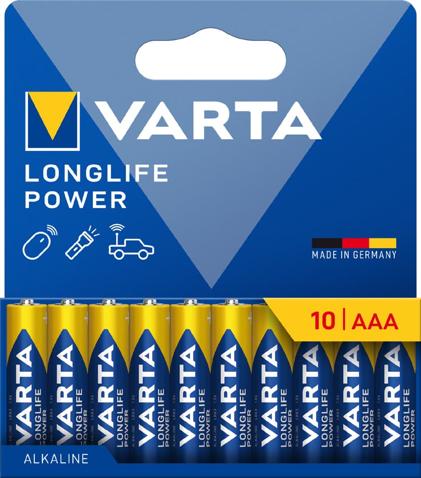 Varta Alkaline Batterie , Longlife Power, , Micro Aaa, 10er