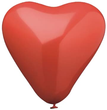 Papstar Luftballons , Heart, , Groß, Rot