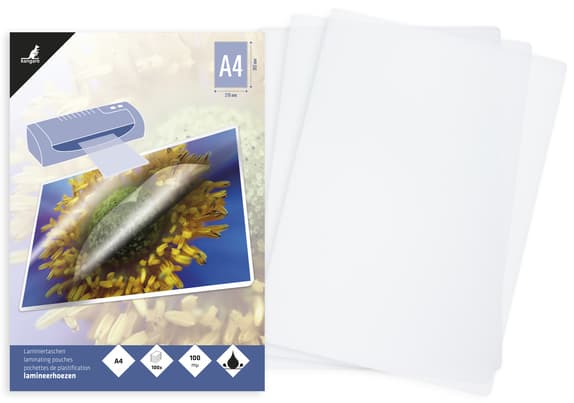 Kangaro Laminierfolientasche, Din A4, Glänzend, 200 Mic