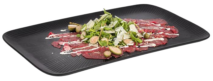 Aps Tablett Nero Gn 1/4, 265 X 162 X 25 Mm, Schwarz