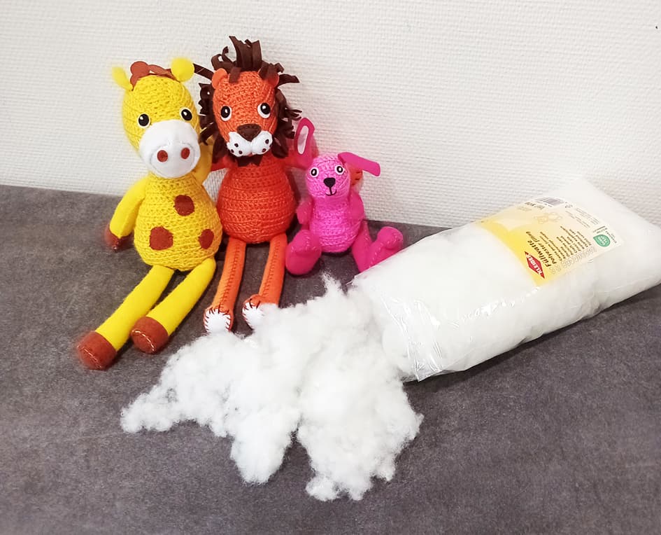 Kleiber Bastelwatte / Füllwatte, Rohweiß, Inhalt: 1 Kg