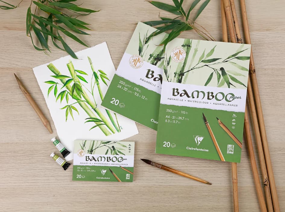 Clairefontaine Aquarellblock Bamboo, Din A3, 250 G/Qm