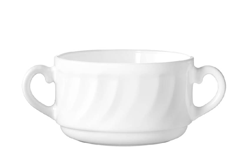 Esmeyer Arcoroc Suppenobertasse Trianon, 0,32 L, Weiß
