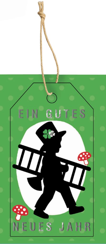 Cactus Neujahrs-Geschenkanhänger , Schornsteinfeger,