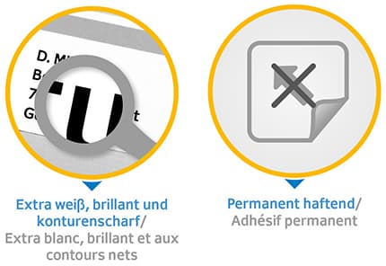 Herma Universal-Etiketten Premium, 70 X 29,7 Mm, Weiß