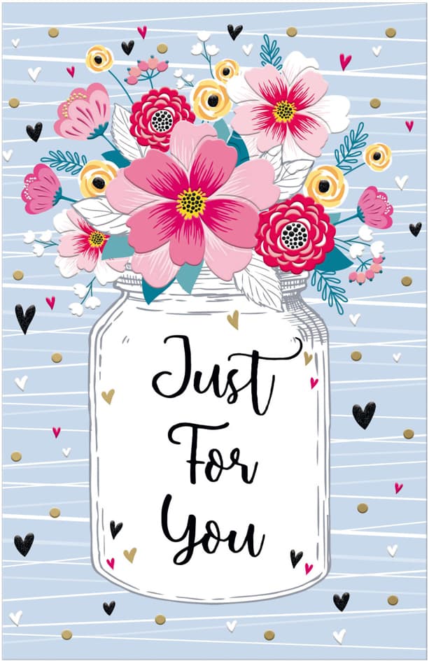 Susy Card Grußkarte Goldelicious , Just For You,