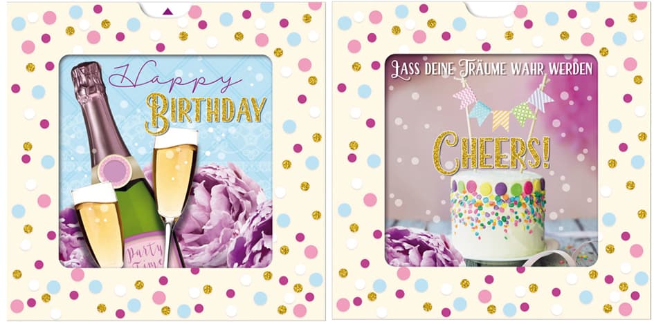 Susy Card 3d-Geburtstagskarte Sliding Card , Prosit,
