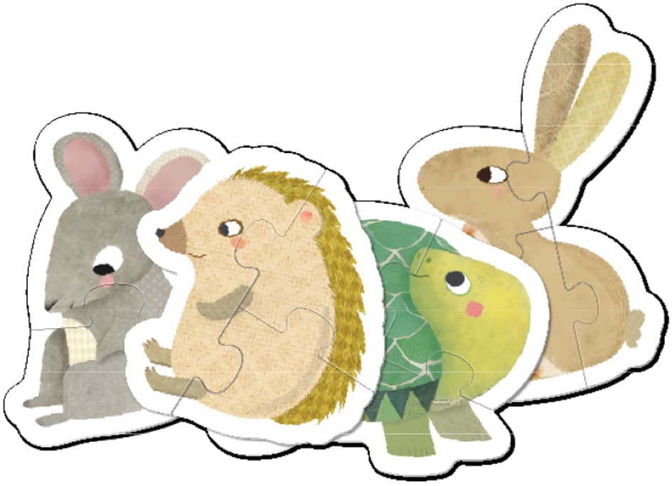 Apli Kids Puzzle , My First Tierbabys, , 12 Teile