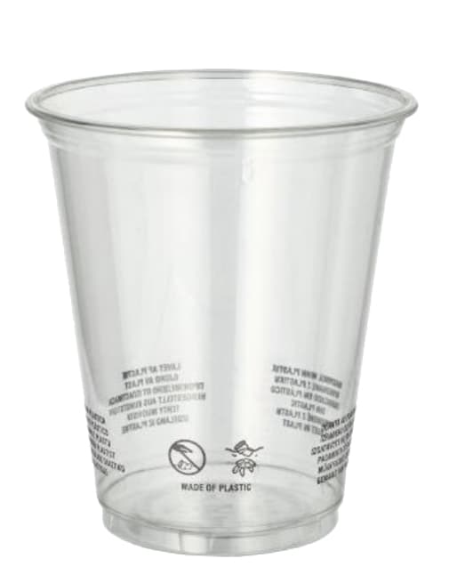 Starpak Kunststoff-Trinkbecher, Pet, 0,4 L, Transparent