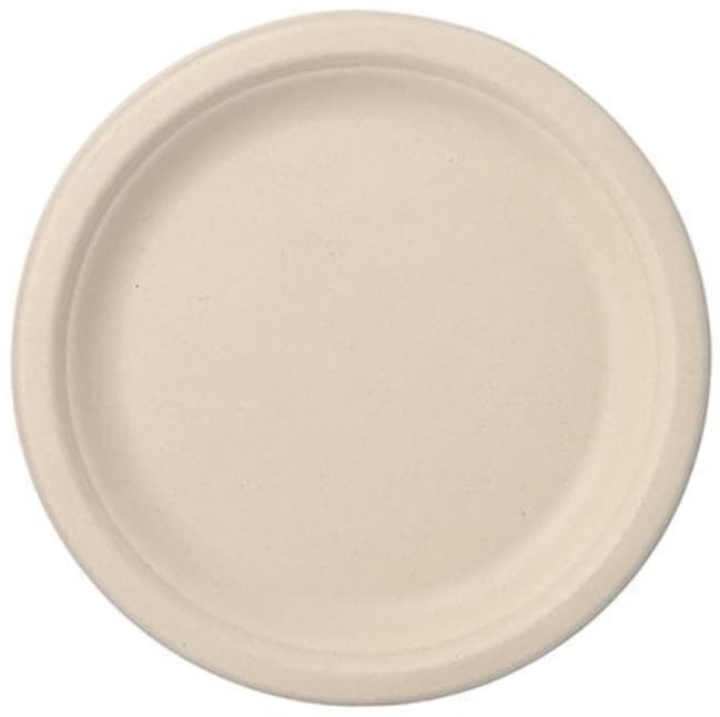 Papstar Zuckerrohr-Teller , Pure, , Rund, 230 Mm, 50er