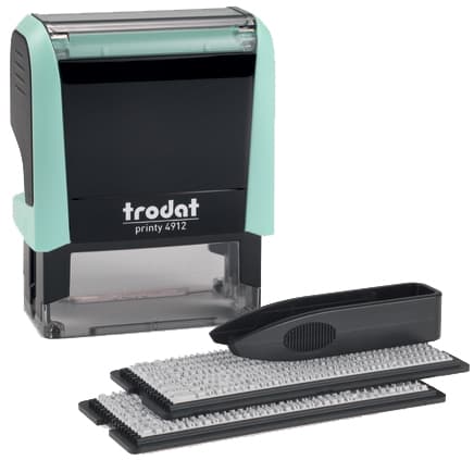 Trodat Textstempel-Set Printy 4912 Typomatic, Pastell-Grün